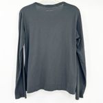 Adam Lippes  Womens Minimalist Pima Cotton Crewneck Long Sleeve‎ T-Shirt Size L Photo 5