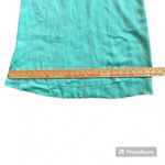 Tyche Teal Mock VNeck Sleeveless Mini Dress Size Small Photo 5