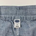 Old Navy  Light Blue Striped Linen Blend Pull On Skirt M Photo 1