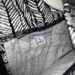 John Mark Black/white high neck mini dress w/ feather design Photo 7