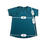 Athleta  TEAL CHI DOT MESH TRAIN TEE  size XS Photo 3