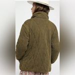 Free People  Tawny Puffer Pillow Quilted Olive Green Jacket Photo 1