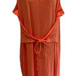 Anybody Cozy Knit Wrap Front Tank Maxi Dress Resort‎ Beach Vacay Orange Size 3X Photo 0