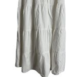 Lisa Says Gah White Floral Embroidered Puff Sleeve A-Line Midi Dress Size Small Photo 10