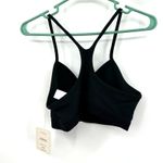 Fabletics  Size 8 Bralette Black Racerback Soft‎ Thin Strap Comfy Athleisure NWT Photo 1