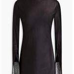 Alexander Wang NWT Crystal Cuff Tailored Stretch Jersey Long Sleeve Minidress XS Photo 10