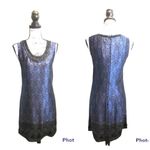 Anthropologie  Silk Dress Beaded Blue Size 2 Formal NWT future paradise Photo 12