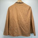 Champagne and Strawberry Tan Poncho with Blue Maroon & Yellow Embroidery M/L Size L Photo 1