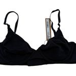 SKIMS  Cotton Jersey T-Shirt Bra Black Soot Size 32B New with tags Photo 0