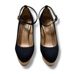 Charlotte Olympia Black Canvas Dolores Espadrille Platform Ankle-Strap Pumps Photo 4
