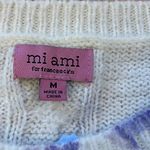 Francescas Mia Floral Intarsia Pullover sweater soft floral size medium White Photo 2