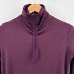 CALIA By Carrie Underwood Warm Collection Funnel Neck Thumbhole Pullover Large Purple Photo 1