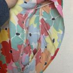 Michelle Mcdowell women's medium floral pastel shirt flutter sleeve short colorf Pink Photo 5