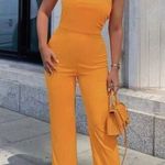 ZARA NWT  Pants with side vents Orange 7901/16 Small Blogger Fav Photo 0