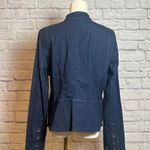 White House | Black Market Women's 12 Dark Denim Polished Jacket Workcore Chiccore Photo 2