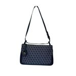 Dooney & Bourke  Slim Zip Top Shoulder Bag Lightweight Vintage Dark‎ Blue Photo 6