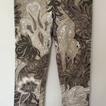 ETRO Paisley Brown Cream Cotton Elastane Blend Pants Made in Italy Sz 42 (6) Photo 0