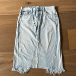 Ralph Lauren Polo  Women's Light Wash Denim Slit Pencil Style Skirt Size 32 Photo 4