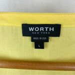 Worth Yellow 3/4 Length Sleeve Peasant Boho Bohemian Farmhouse Blouse Top L Size L Photo 3