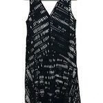 DKNY  Black Crochet Maxi Swim Cover Dress Photo 0