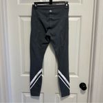 Tory Burch Tory Sport High-Rise Compression Melange Side-Pocket Chevron Leggings Photo 3