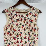 Modcloth  Sunnygirl floral flower boho preppy yellow lined summer dress sz large Photo 10