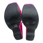 Steve Madden Pink Satin Strappy Platform Wedge Sandals Size 7 Photo 8