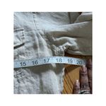 Women's Premium Two Pocket Linen Shirt S 100% French Linen Beige Professional Photo 2