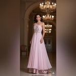 Mac Duggal ‎ Beaded One-Shoulder Prom Pageant Princess Gown Pink Size US 6 Photo 1