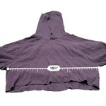 TNA Superior Waffle Knit Long Sleeve Pullover Crop Hoodie in Violet Haze S NEW Purple Photo 4