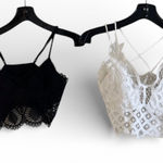 Lace Bras Black/White Size M & One Size Black Size M Photo 0