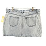 Michael Kors Jean Skirt Womens 14 Blue Denim Mini Button Front Casual Timeless Photo 3