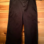 Madewell Wide Leg Capri Black Jeans size 32 Photo 0