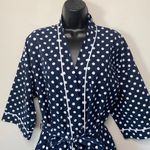 St. Michael Marks and Spencer Blue Polka Dot Robe Size XL Photo 1