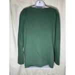 Life is Good Women's Lit Up Cat Christmas Lights Green Long Sleeve Crusher Vee Photo 1