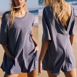 Free People Movement NWOT Hot Shot Tee Romper - Blue Indigo - XS Photo 1