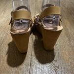 Kork-Ease  Suede Leather Open Toe Slide Platform Shoes Wedge Sandal Tan‎ Sz 9 Photo 8