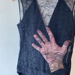 Imperial Black Thong Bodysuit with Lace back Made in Italy Size M Size M Photo 6