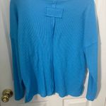Zenana Blue long sleeved sweater top  Photo 1