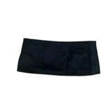 We Wore What NWT  Smocked Bandeau Top Sleeveless Zip Hook Eye‎ Back Closure M Black Photo 1