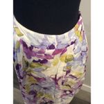 Christopher & Banks  Size 12 Floral Lined Cotton Skirt Career Church Photo 2