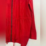 Onque Woman Vibrant Red Jacket with Black Trim Size undefined Photo 2
