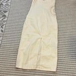 Mango  Linen Blend Dress with Openwork Flowers Photo 4