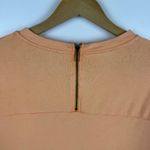 Soft Surroundings Sweatshirt Sz M Tunic Pockets Comfy Roll Tab Sleeve Peach Photo 5