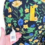 Alexia Admor  Aliana Floral Puff Sleeve Dress Black Multicolor Size Medium NWT Photo 11