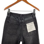 Good American Black Faux Leather Ankle Pants Straight Leg Jeans NEW Womens 4 Photo 4