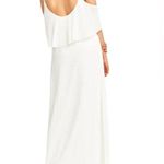 Show Me Your Mumu Caitlin Ruffle Maxi Dress in Wedding Cake Chiffon NWT Small Photo 2