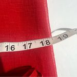 Handmade Red Sheer Sarong | Beach Cover-Up | Boho Fringe & Shell Detail Summer Pool‎ Fun Photo 6