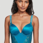 Victoria's Secret  VERY SEXY Shine Strap Logo Rhinestone‎ Push-Up Corset Photo 0