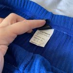 SheIn Royal Blue Knot Waist Ribbed Rib Knit Solid Leggings Size Large Photo 10